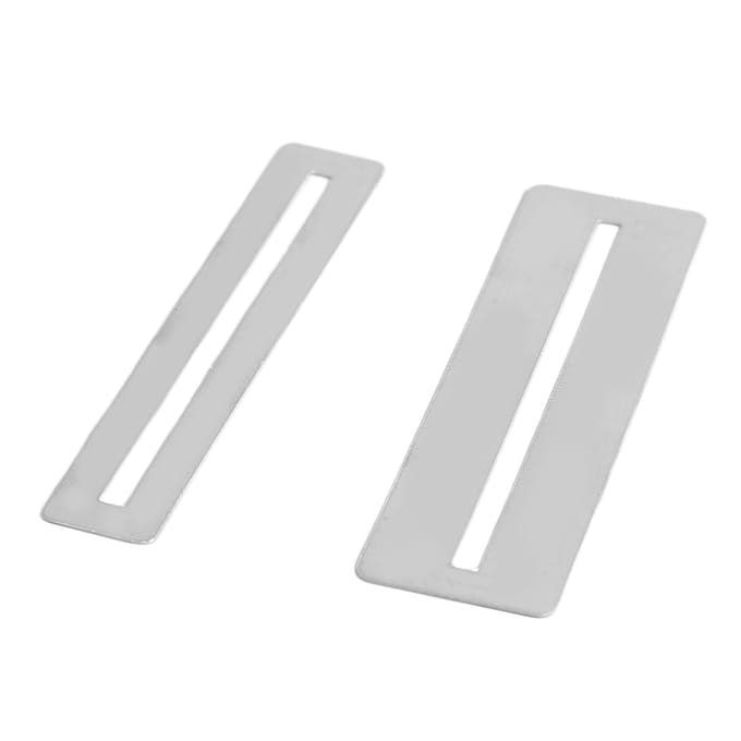 2 stuks Gitaar Fretboard Beschermer Fretbord Beschermer Metaal Instrument Accessoire voor Onderhoud white