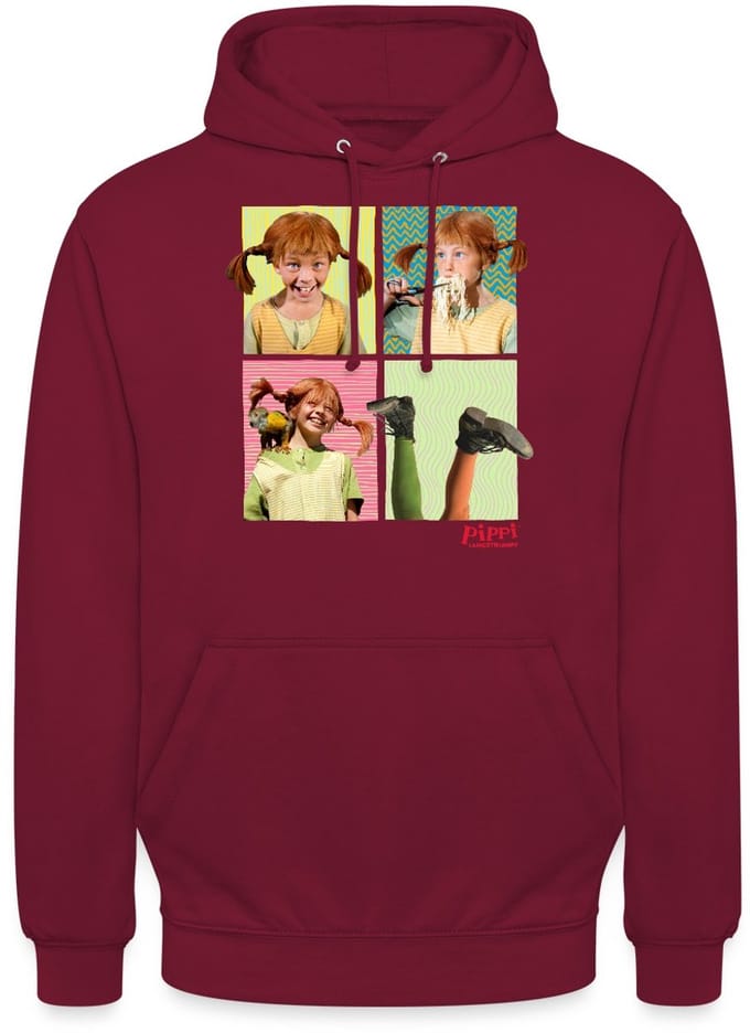 Pippi Langkous Portretten Van Pippi Hoodie Unisex