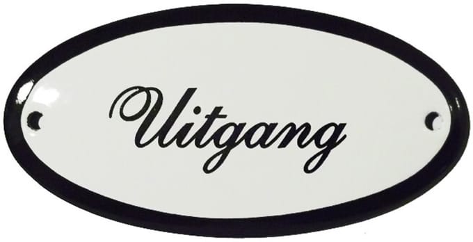 Deurbord Uitgang