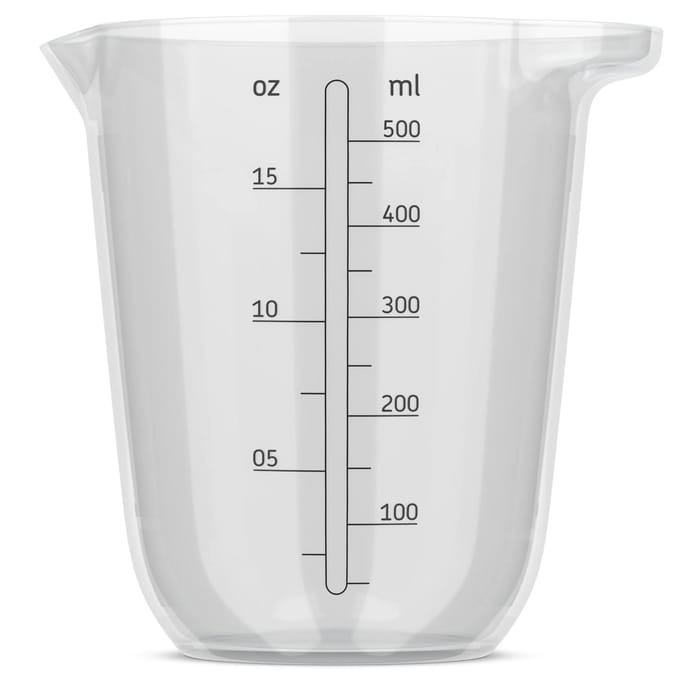 Mepal Maatbeker Chef it - 500 ml - Maataanduiding - Vaatwasmachinebestendig - Bakspullen - Transparent