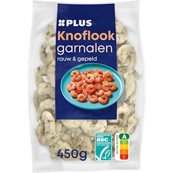 Knoflook garnalen rauw & gepeld