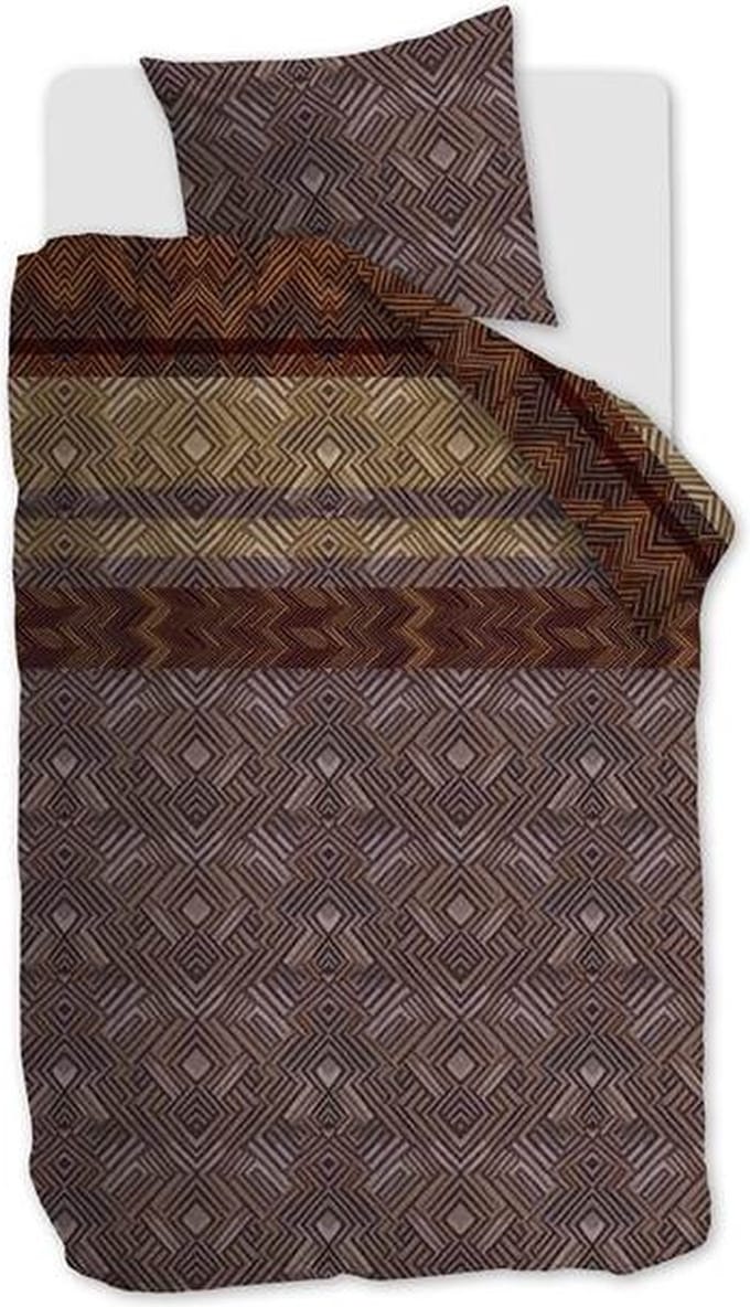 Snoozing Ferry Dekbedovertrek - Eenpersoons - 140x200/220 cm - Brown