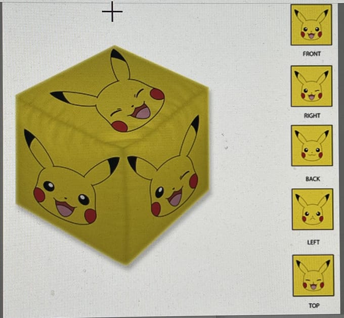 Pokemon Pikachu kussen sierkussen kubus 25x25x25cm Polyester