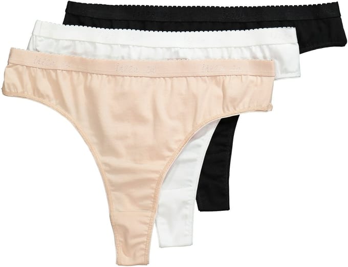 Ulla Popken - Dames - Strings set van 3 - Multicolor - Maat 54+