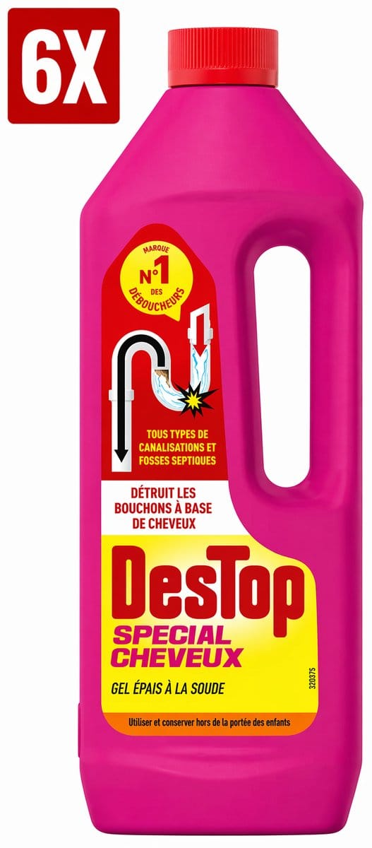 6 x Destop 1l Gel Express Haarontstopper