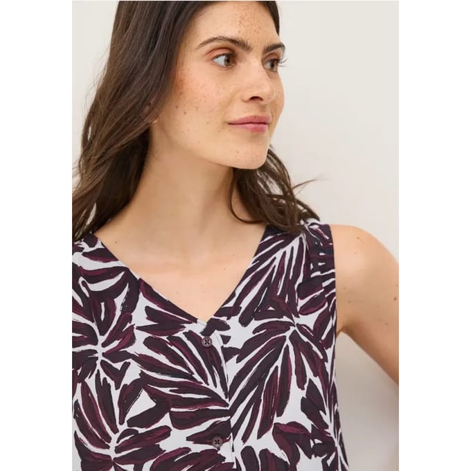 Gedessineerde blouse top