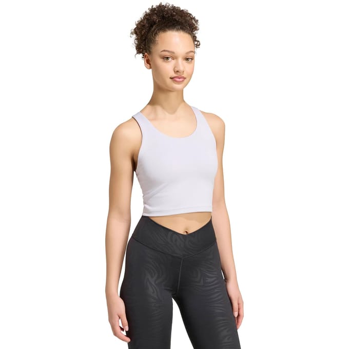 Adidas Performance All Me Medium Support Tanktop-Beha - Dames - Paars