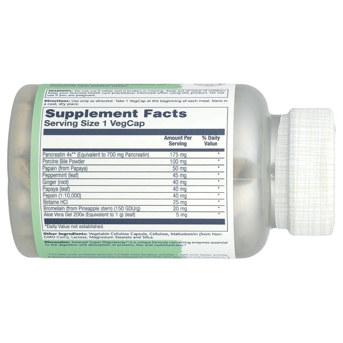 Super Digestaway, Spijsverteringsenzymenmix, 180 Vegcaps