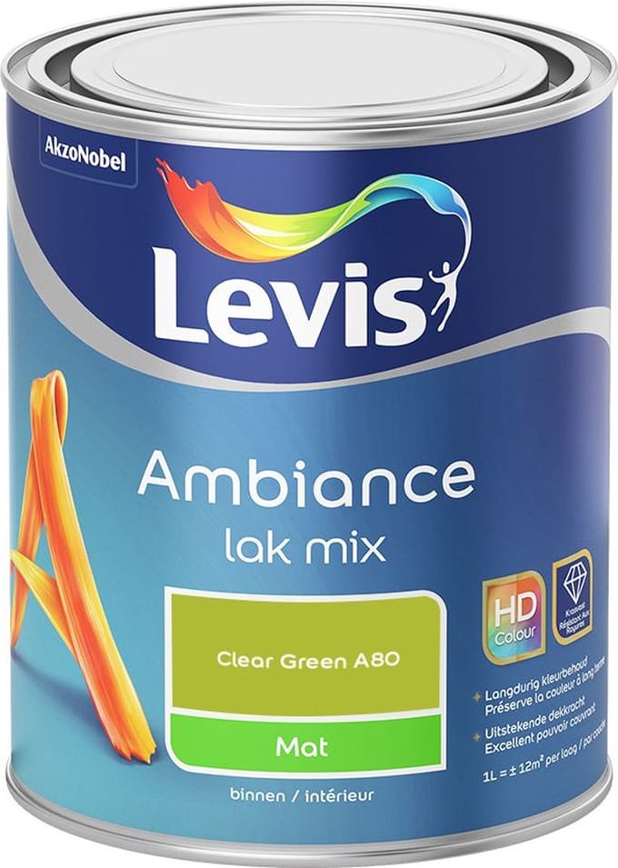 Levis - Ambiance Lak Mat Mix - Clear Green A80 - Mengverf - 1 L