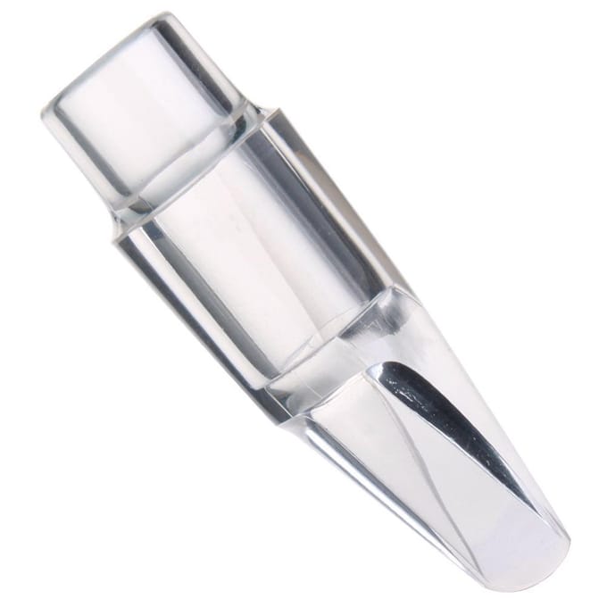 Sopraansaxofoon Transparant Mondstuk Es-mol Kristallen Mondstuk Mini Draagbaar voor Beginner Muziek alto white