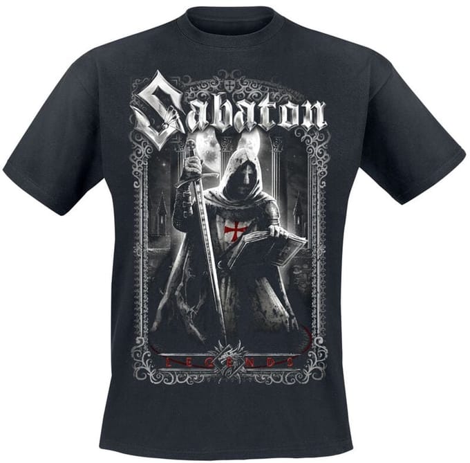 Sabaton T-shirt - Templars - S tot 5XL - zwart