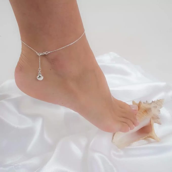 Sylvie Monthulé | Silver Anklet | Ocean Shell