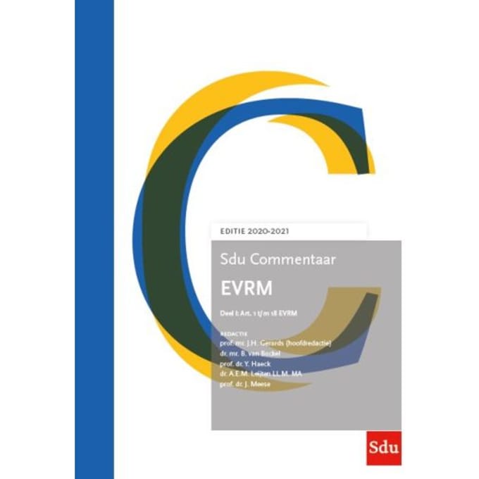 Sdu Commentaar Evrm 2020-2021 (Set 2 Ex.) - Sdu Commentaar