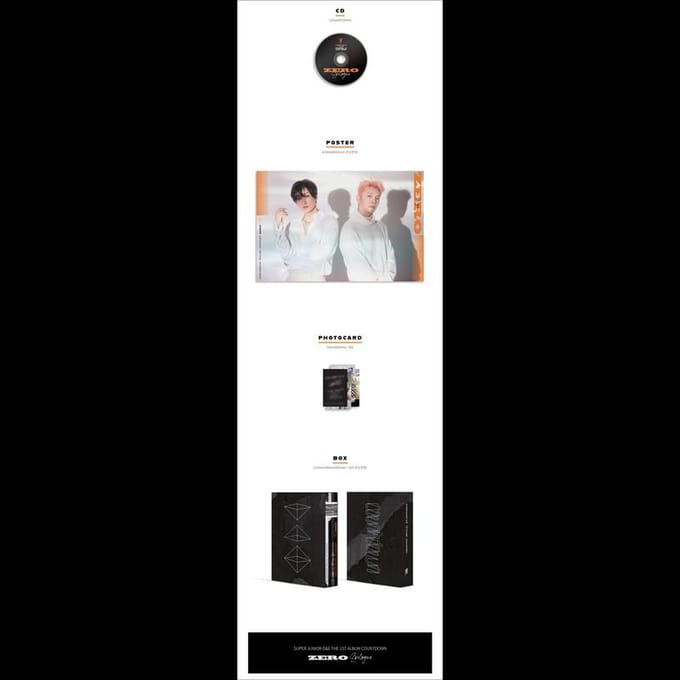 SUPER JUNIOR D&E [COMTE À REBOURS ZÉRO Ver.(Épilogue)] No poster orange