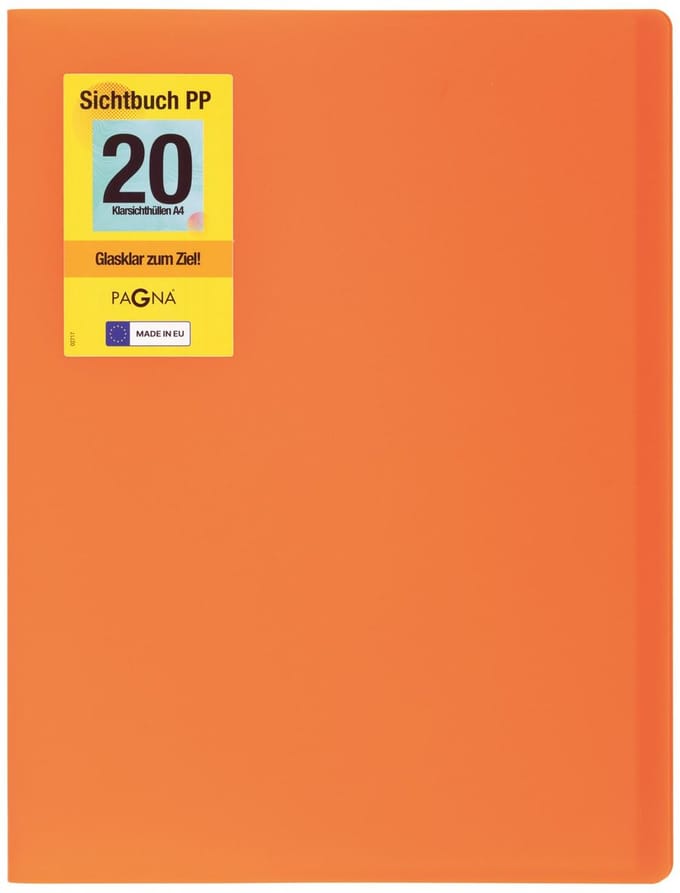 Pagna 21012-09, Project folder, A4, Polypropyleen (PP), Oranje, 20 vakken, 1 stuk(s)