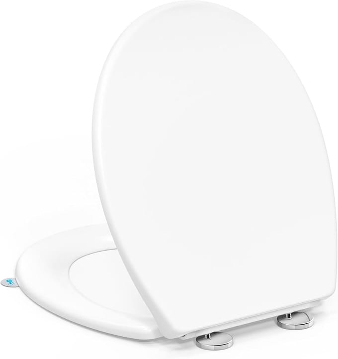 Unyqoos® Witte wc-bril met softclose en quick-release voor eenvoudig onderhoud