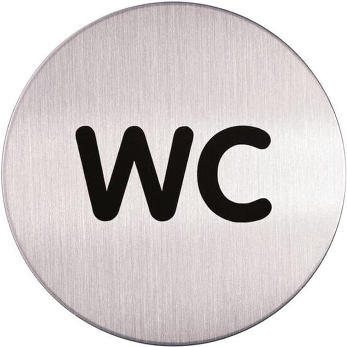 Infobord pictogram Durable 4907 wc rond 83mm