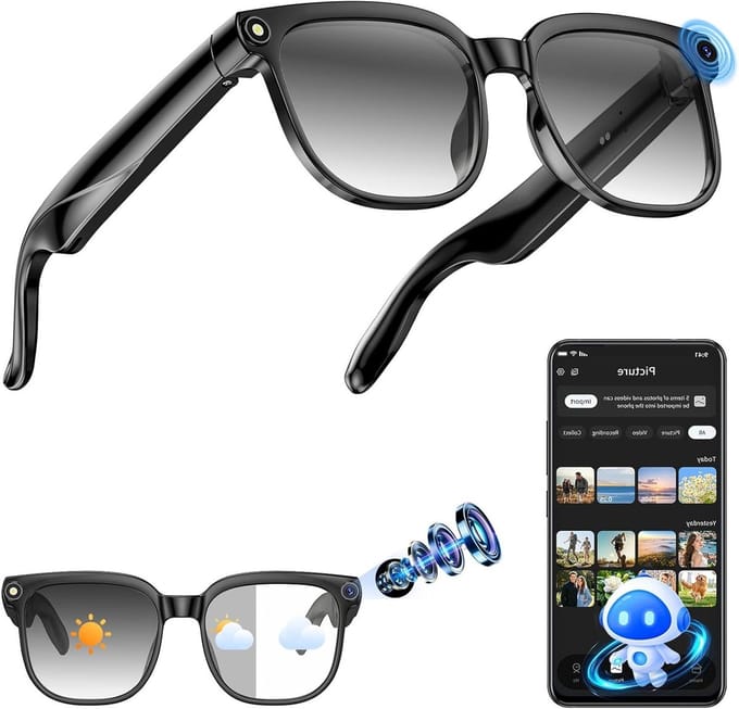 Smartbril met camera - Video bril - Beeld en geluid - Objectherkenning via AI