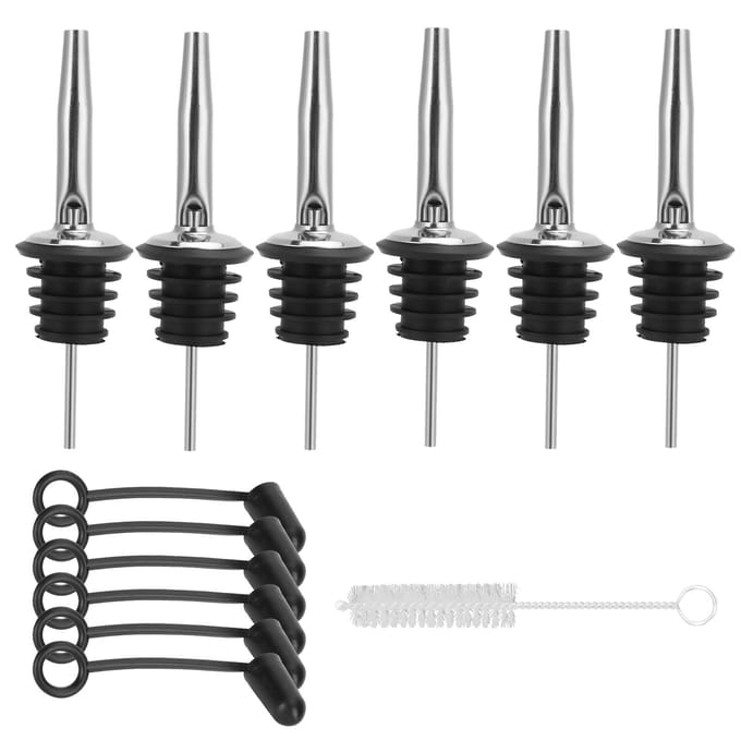 304 Roestvrij Staal Wijnfles Tuit Stop Likeur Dispenser Schenktuit Dop Keukenaccessoires gray