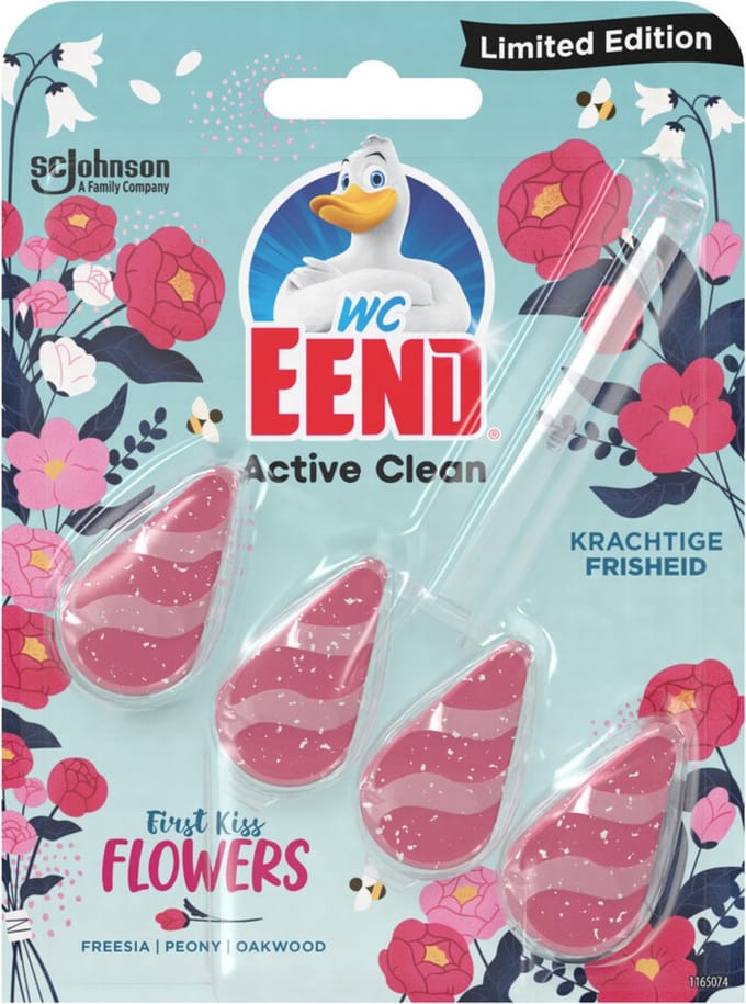 WC Eend Active Clean Toiletblok First Kiss Flowers 38,6 ml