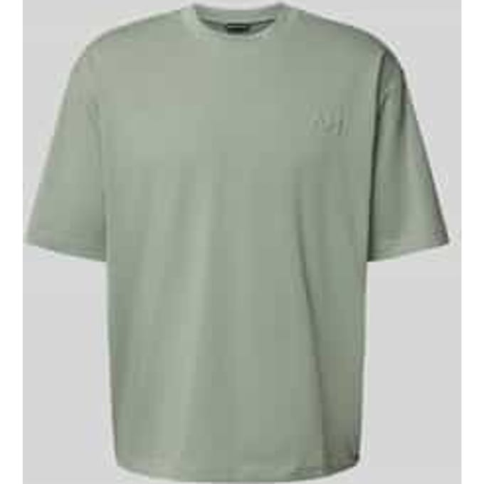 T-shirt met labeldetail