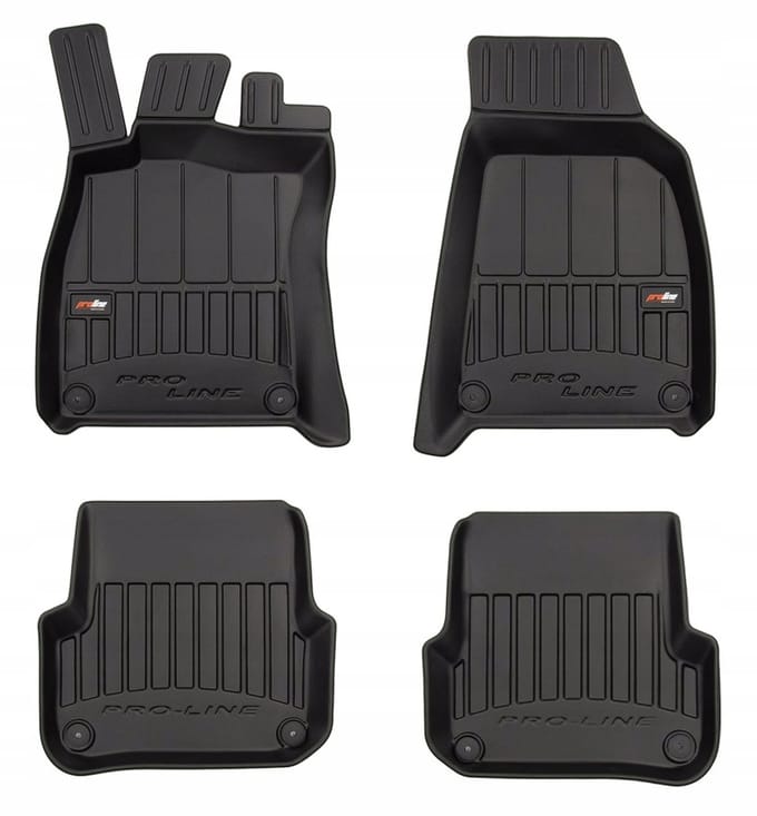 Frogum No.77 - Automatmatten passend voor Audi A6 C6 2004-2006 - 3D Korfmodel - TPE Rubber - Zwart