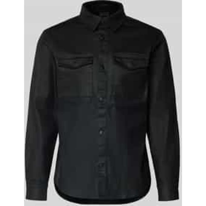 Regular fit overhemdjack met borstzakken Model 'THEO'