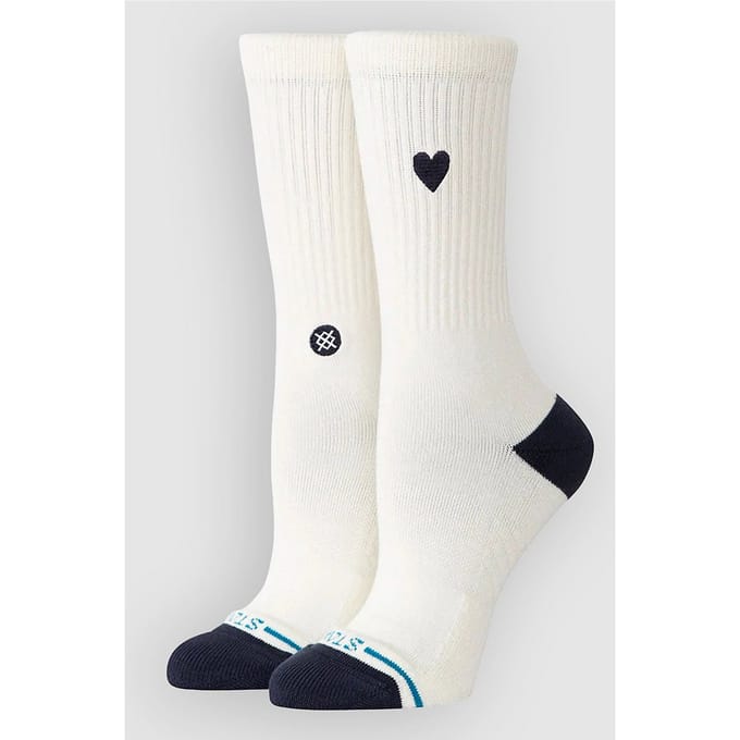 Stance dames casual sokken heart crew wit