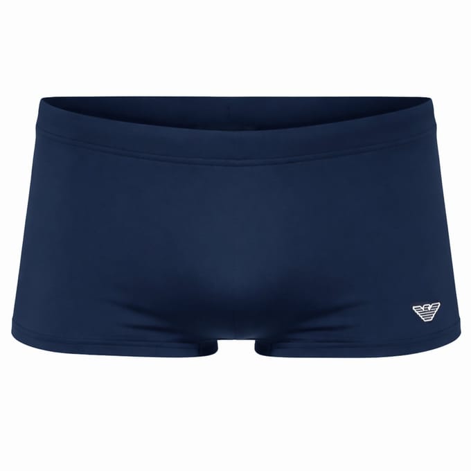 Armani Zwemboxer met mini logo blauw