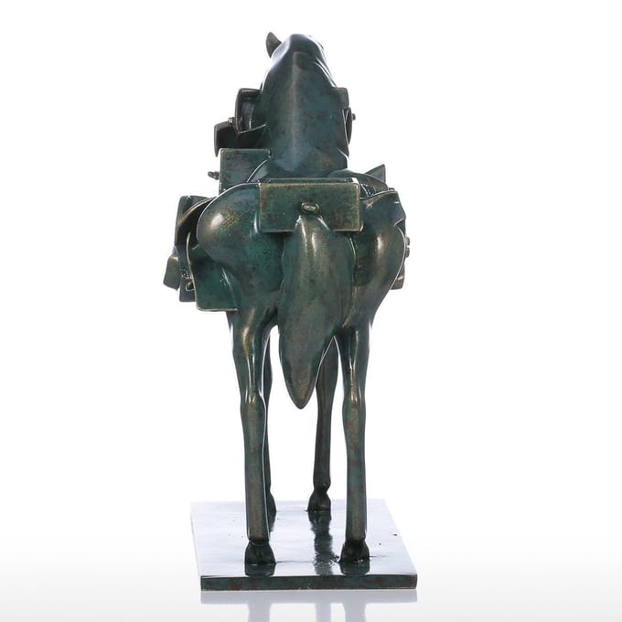 Surrealisme Paard Hars Sculptuur Woondecoratie Moderne Kunst Beeldje Tomfeel gray