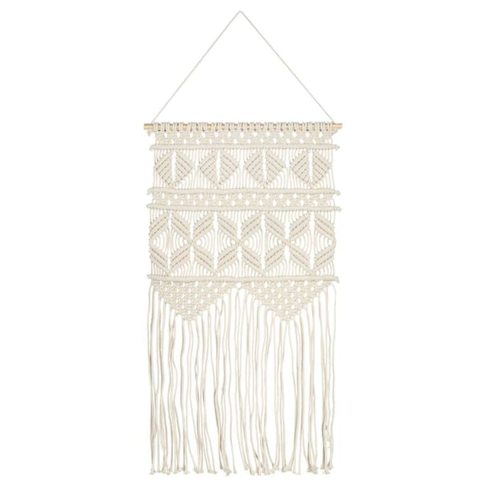 vidaXL - Wandhanger - macramé - 40x80 - cm - katoen