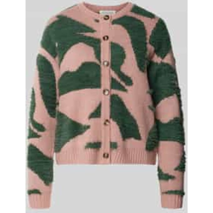 Gebreid jack met knoopsluiting model 'Nelly'