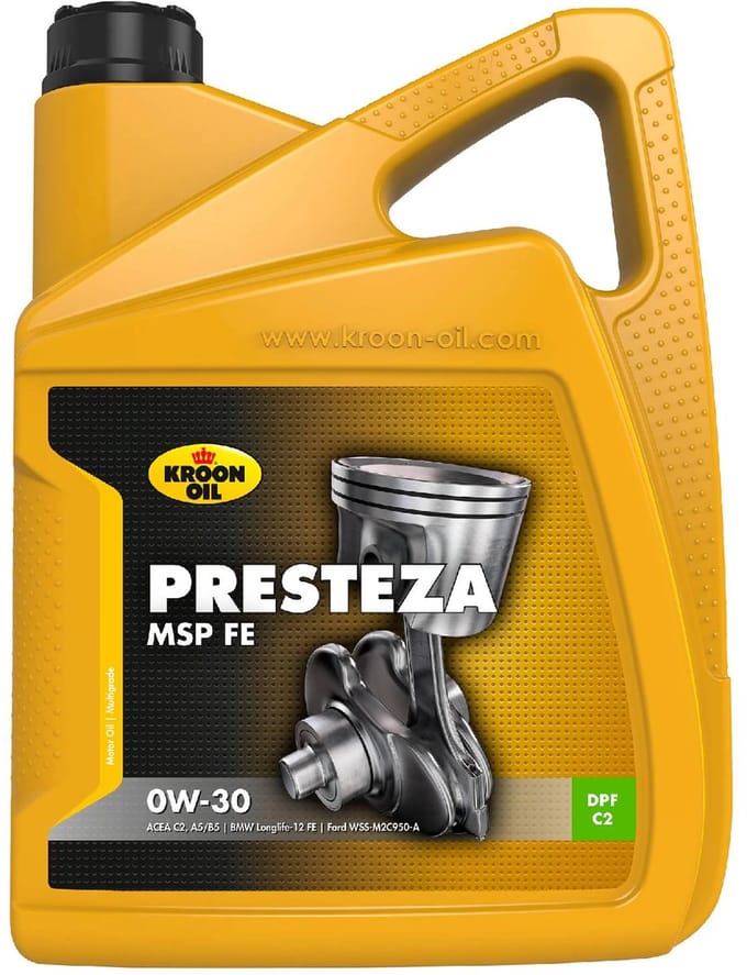 Kroon-Oil Presteza MSP - Longlife-12 FE - 5 Liter - Vol-synthetisch 0W-30
