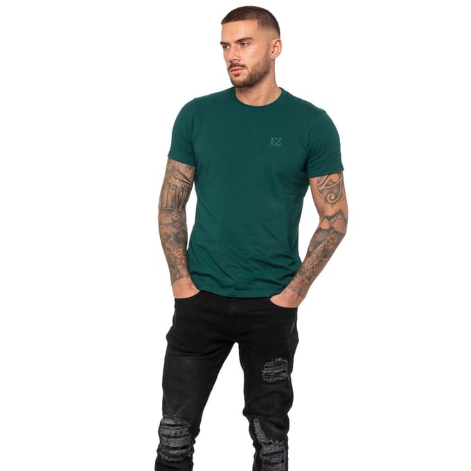 Enzo | Heren Crew Neck T-shirt - Groen