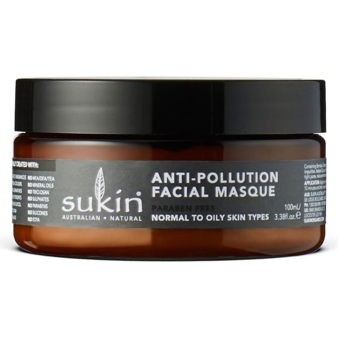 Sukin Oil Balancing + Charcoal Anti-Pollution Facial Masque