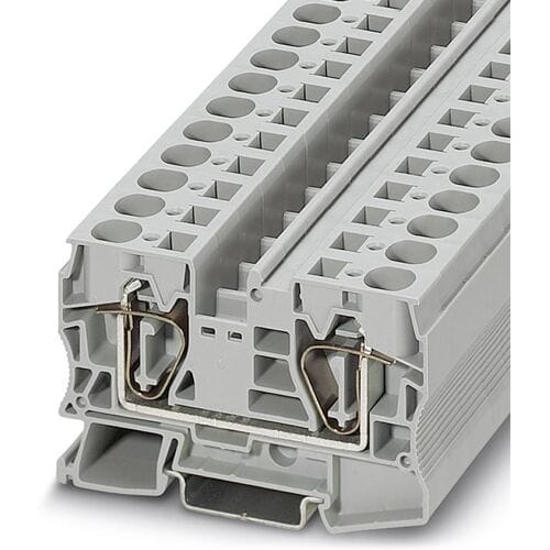Phoenix Contact 3036149 Doorgangsserieklem 12.2 mm Spanveer Grijs 50 stuk(s)