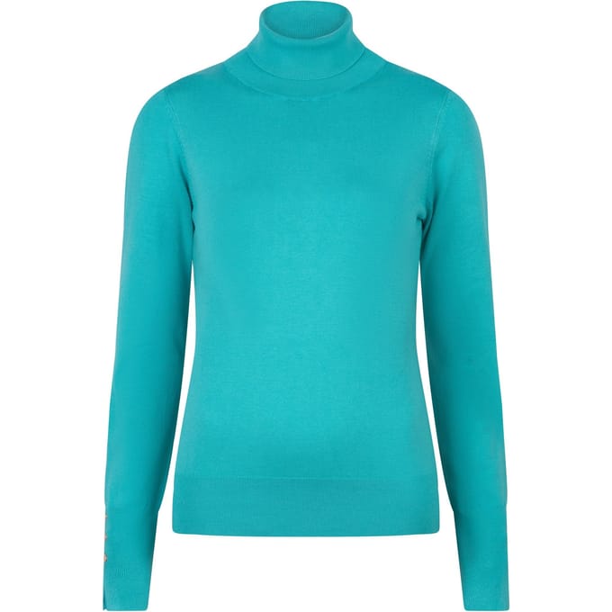 EsQualo Sweater Turtle Neck Lagoon Größe: S | Pullover Outlet | Damen