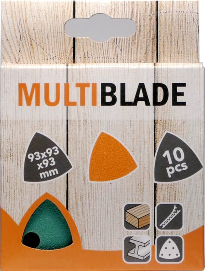 Multiblade MB93 schuurpapier 93x93x93 korrel 40 (10 vellen)