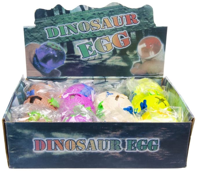 Duckiez Squeeze-Ei Dinosaurus - 12 stuks