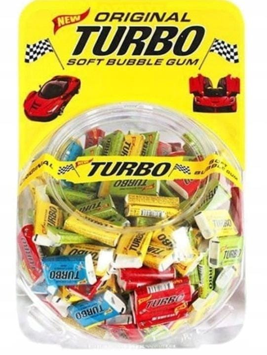 TURBO KAUWGOM MET PLAATJES 300 STUKS