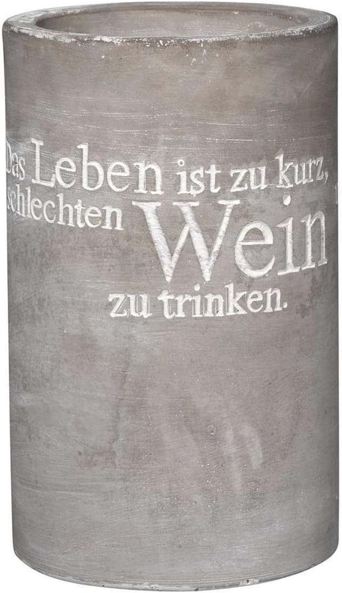 Wijnkoeler Beton - Das Leben ist zu kurz
