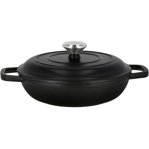 SILVERCREST Gietijzeren hapjespan, Ø25 cm (Zwart)