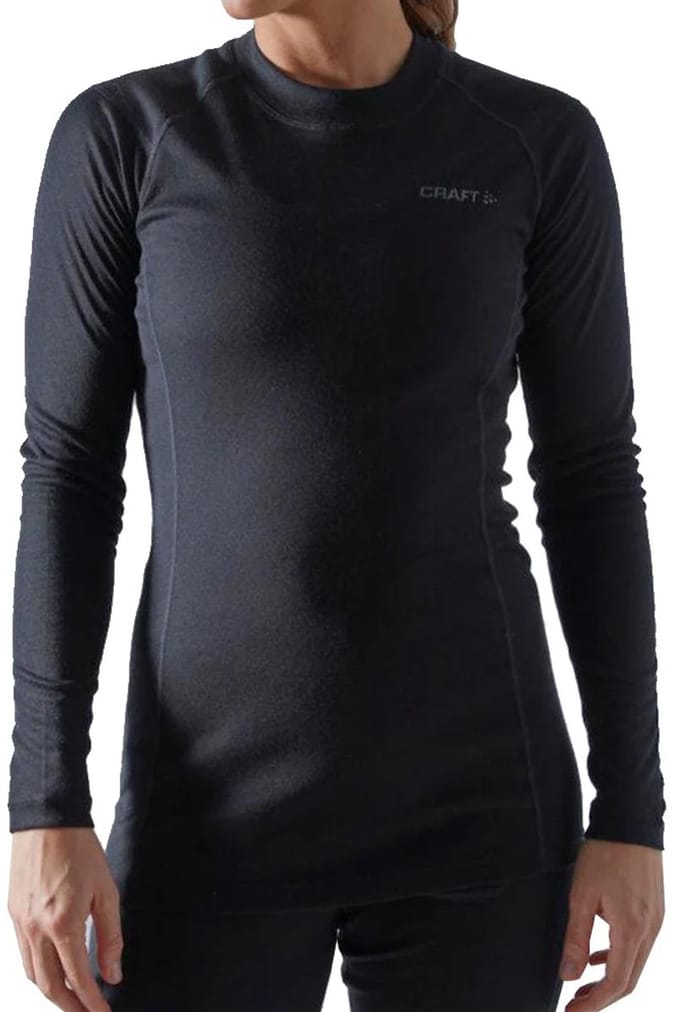 Craft extra warm Thermoshirt dames - Lange mouw - Core Warm - Zwart / 3XL