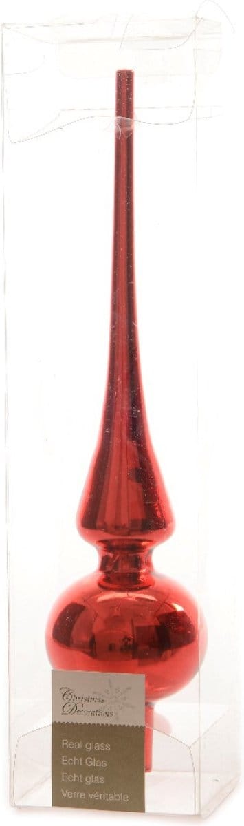 Piek Glas Glans (26cm) Christmas Red