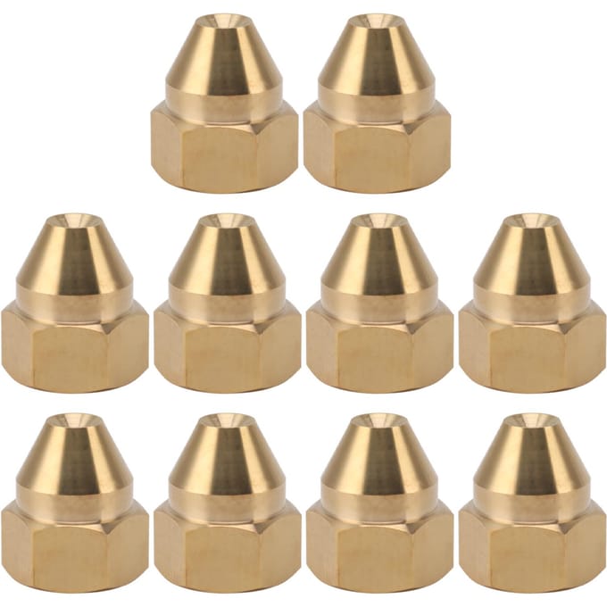 10 STUKS Vernevelmondstuk Messing Corrosie Drukbestendig Fijne Verneveling Watermondstukken voor Koeling beige