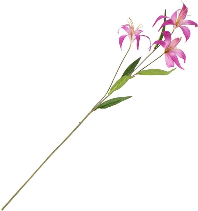 Kunstbloem tijgerlelie 100cm paars
