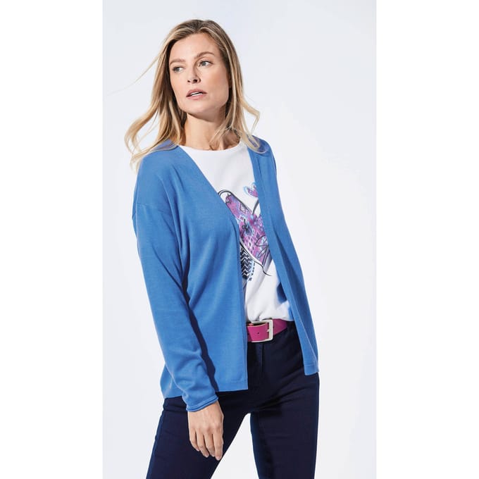 Cardigan - blauw - Gr. 48 van Goldner Fashion
