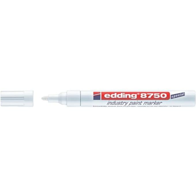 edding 8750 industry paint marker, wit, 1 stuk
