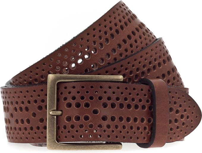 b.belt Leren riem Jed Belt W85 Mid Brown bruine