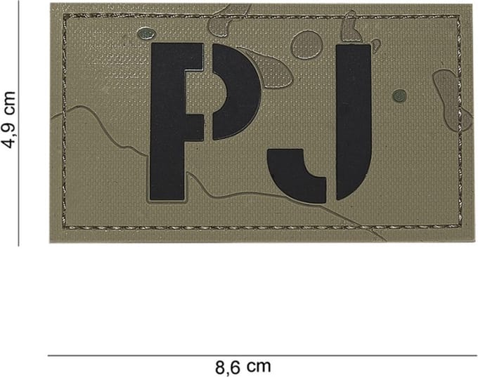 101 Inc Embleem 3D Pvc Pj Gevlekt  16106